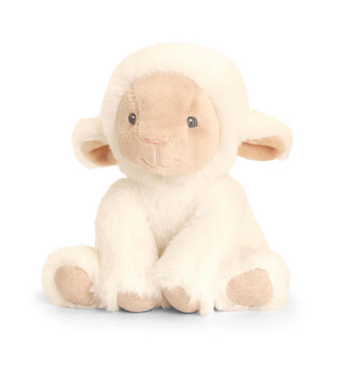 25cm White Sheep Soft Toy by Keel Toys