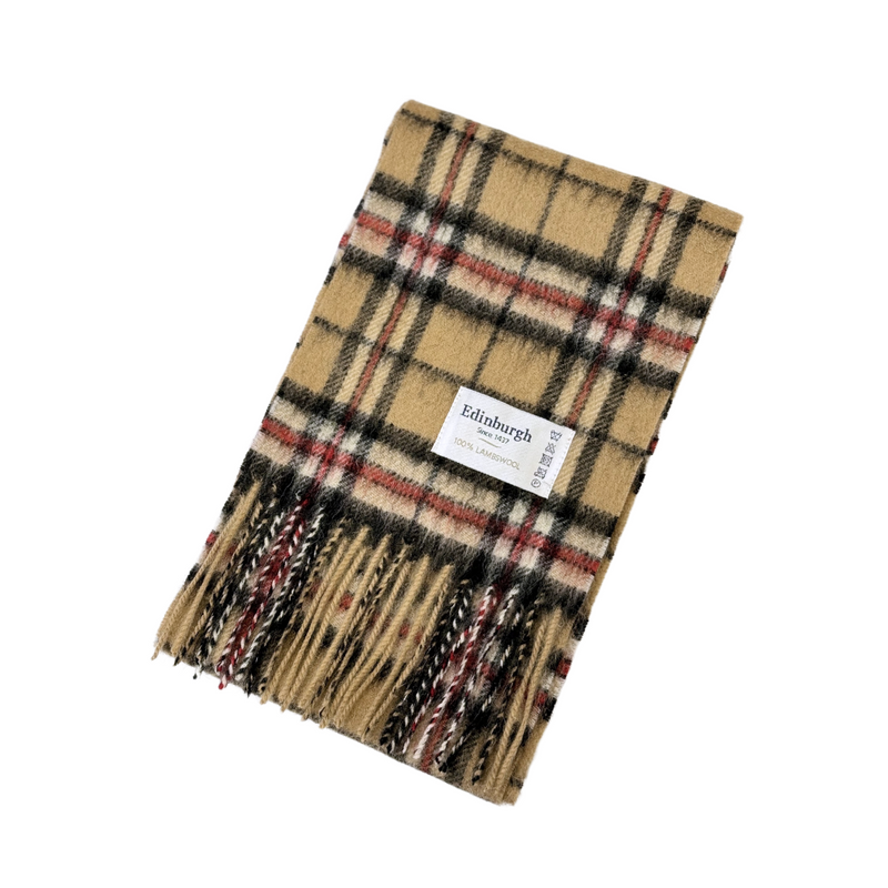 100% Lambswool Mini Tartan Scarf - 11 Colours