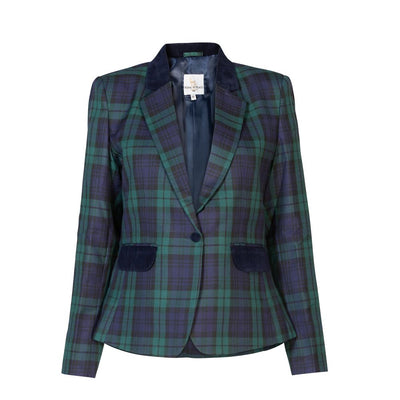 Women's Tartan Short Jacket - Black Watch