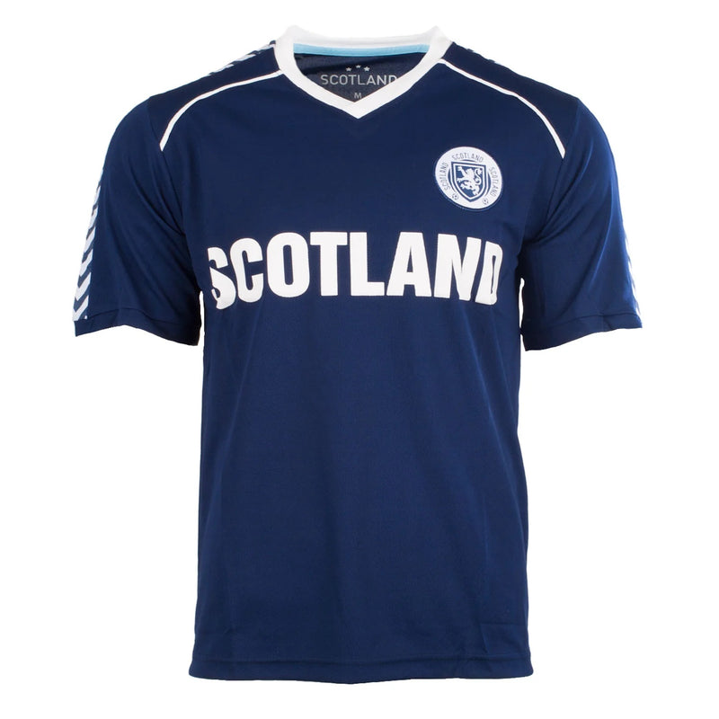 Men's Plain Scotland Football Top - Short Sleeve