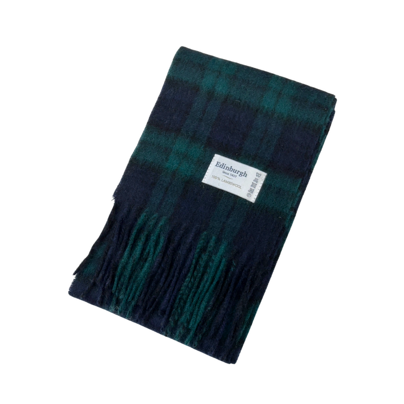 100% Lambswool Mini Tartan Scarf - 11 Colours