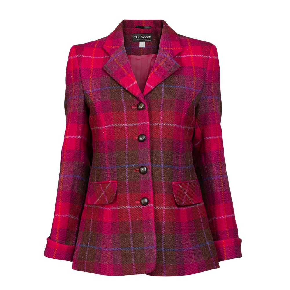 Women's Harris Tweed Jacket Grey Check | Scotland Kilt Co