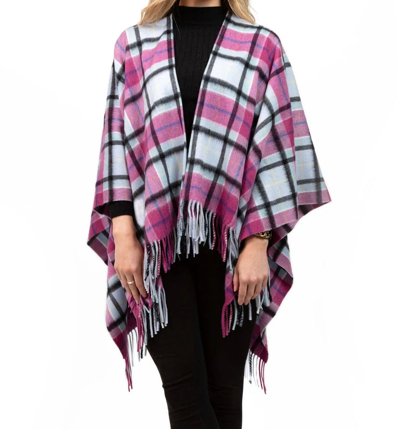 Women's Tartan Cashmere Mini Cape