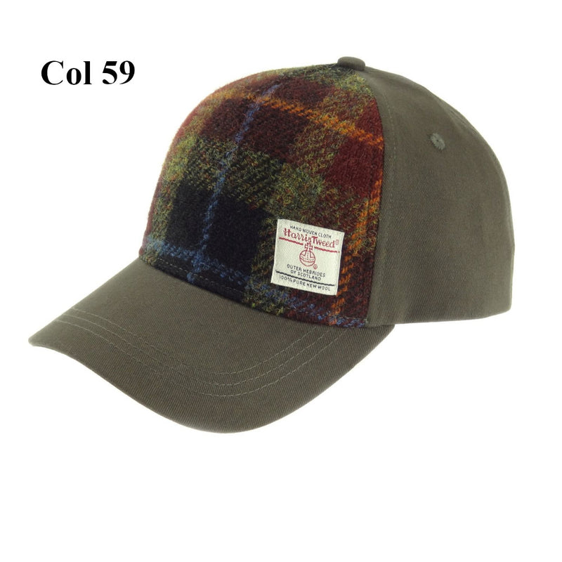 Ladies Baseball Cap with 100% Harris Tweed