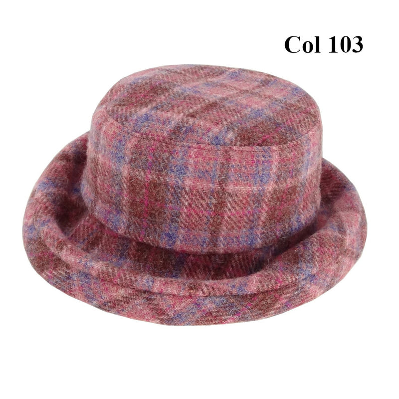 Ladies 100% Harris Tweed Cloche Hat