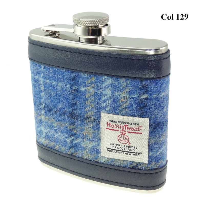 6oz Harris Tweed Hip Flask