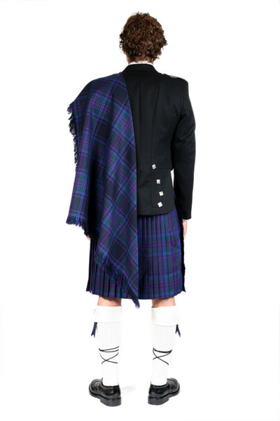 Luxury Prince Charlie Jacket Outfit with 8 Yard 16oz Lochcarron Strome Kilt - Made to Order