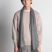 100% Cashmere Scarf - Grey