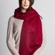 100% Cashmere Scarf - Red