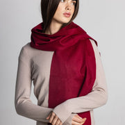 100% Cashmere Scarf - Red