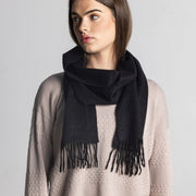 100% Cashmere Shawl - Black