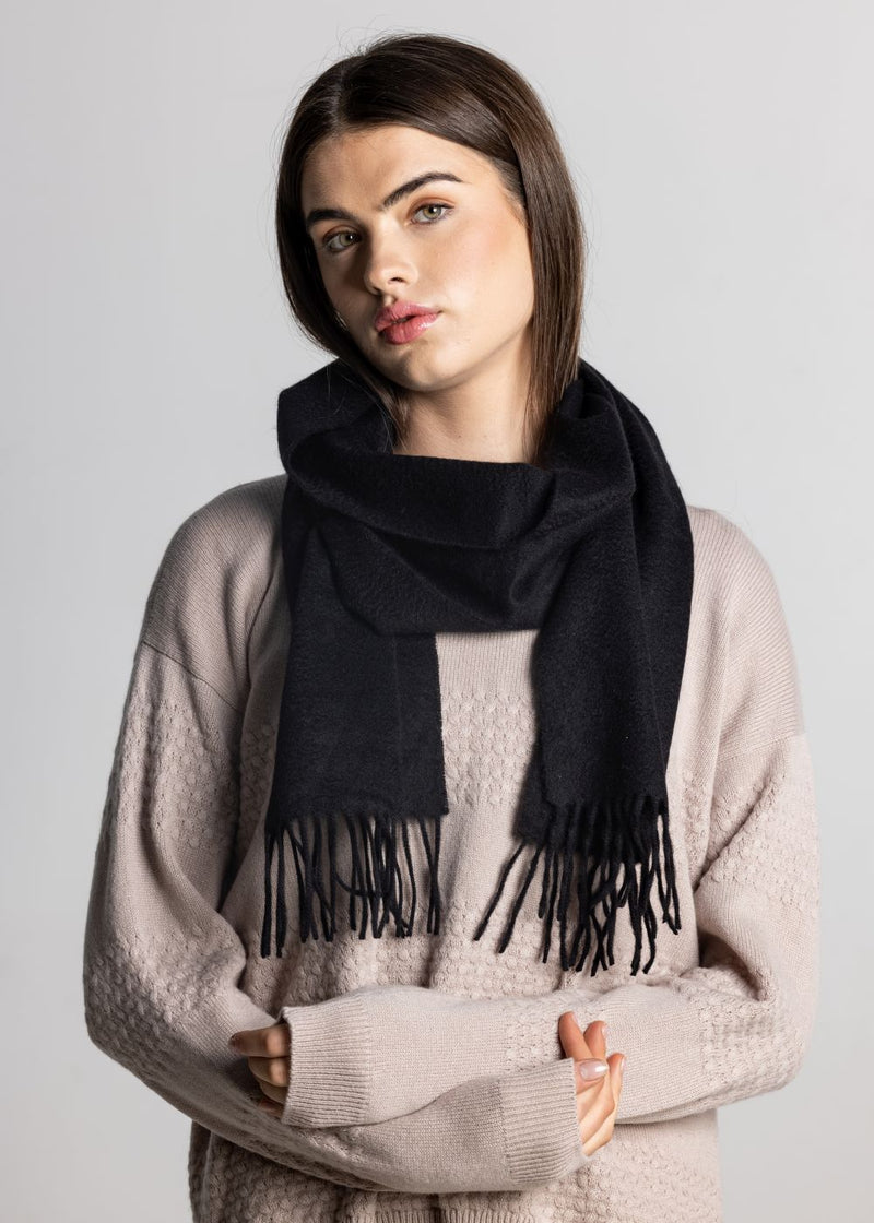 100% Cashmere Shawl - Black