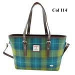 Harris Tweed Large Tote Bag with Shoulder Straps - Spey