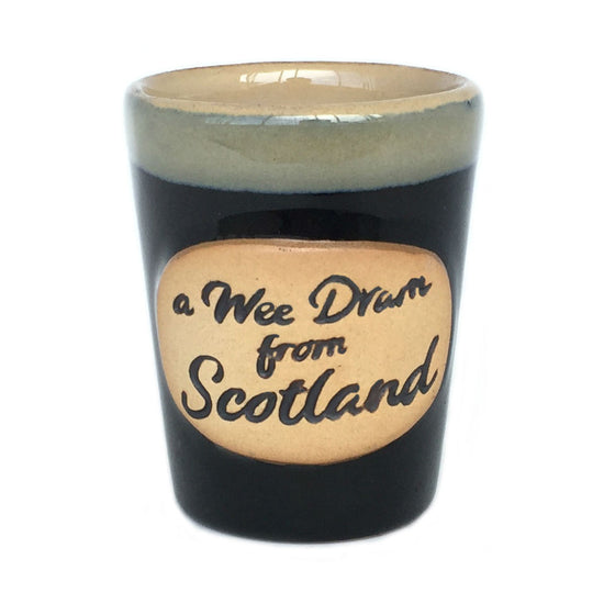 Stoneware Shot Cup - Wee Dram - Black