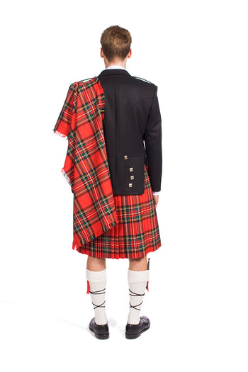 The Clansman Prince Charlie Jacket Full Dress Clan Crested Heavyweight Kilt Outfit - Made to Order