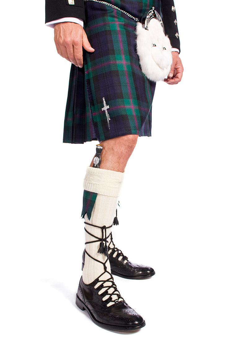 Economy Prince Charlie Jacket Outfit with 16oz 8 Yard Wool Lochcarron Strome Kilt - Made to Order