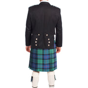 Deluxe Prince Charlie Package- 8 Yard 13oz Lochcarron Braeriach Kilt - Made to Order