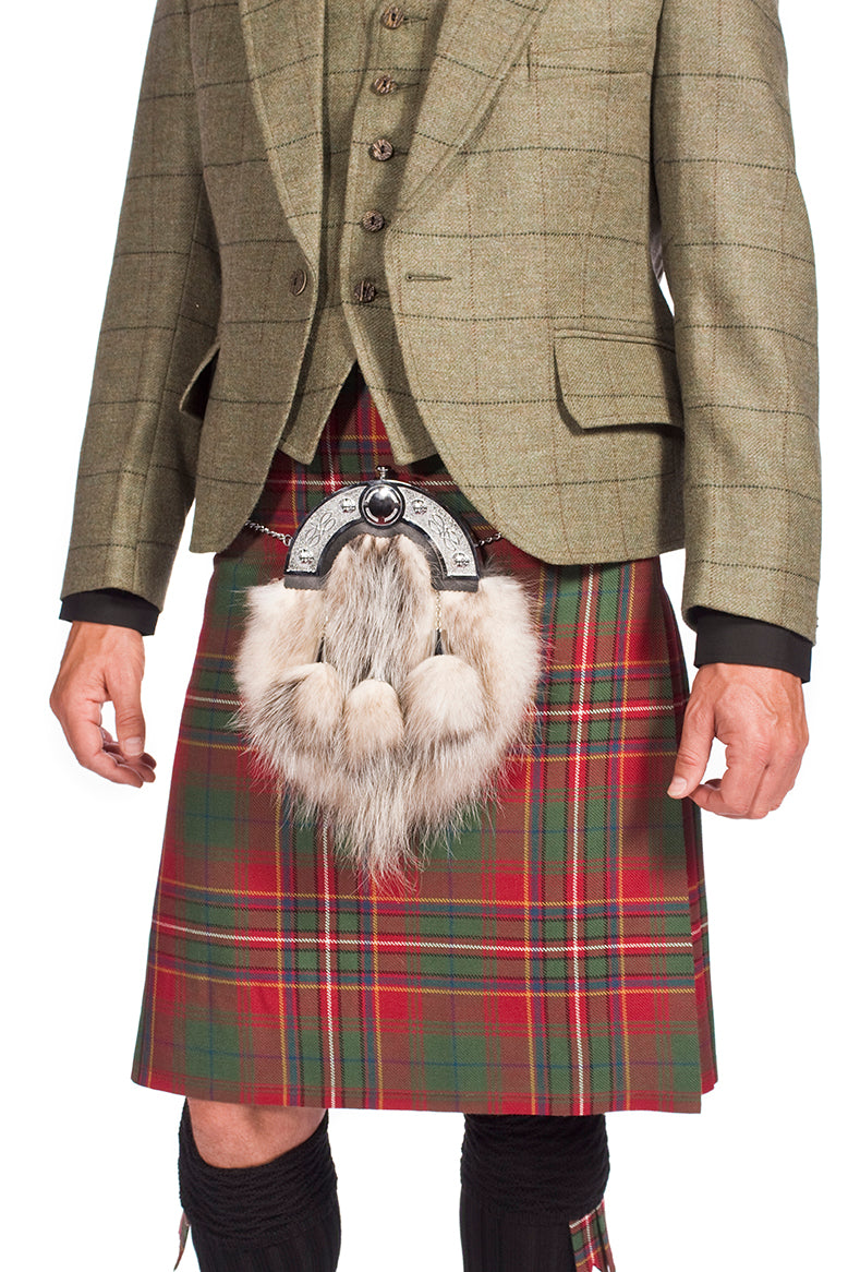 Luxury Tweed Estate Jacket Outfit with 8 yd Heavyweight Kilt - Made to Order