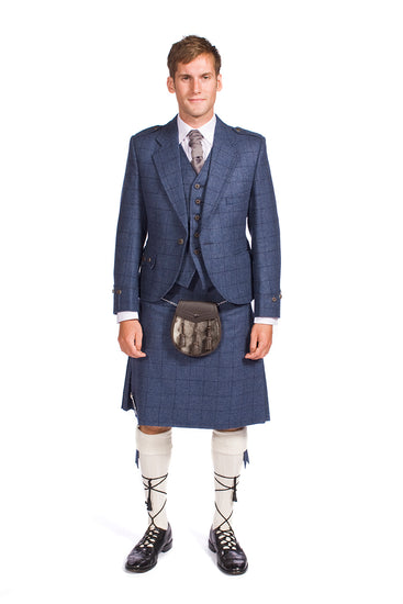 Complete Prestige Tweed Argyle Jacket and Kilt Outfit - Made to Order