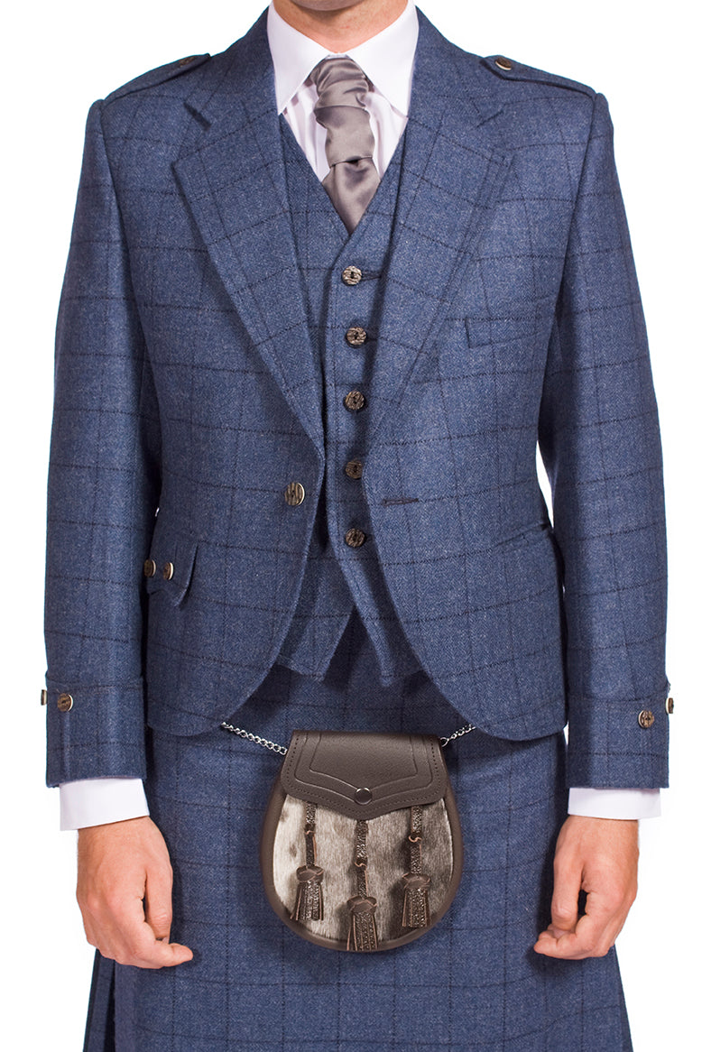 Complete Prestige Tweed Argyle Jacket and Kilt Outfit - Made to Order