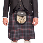 Charcoal Tweed Argyle Jacket 8 Yard Mediumweight Hebridean Tartan Kilt Outfit - Made to Order