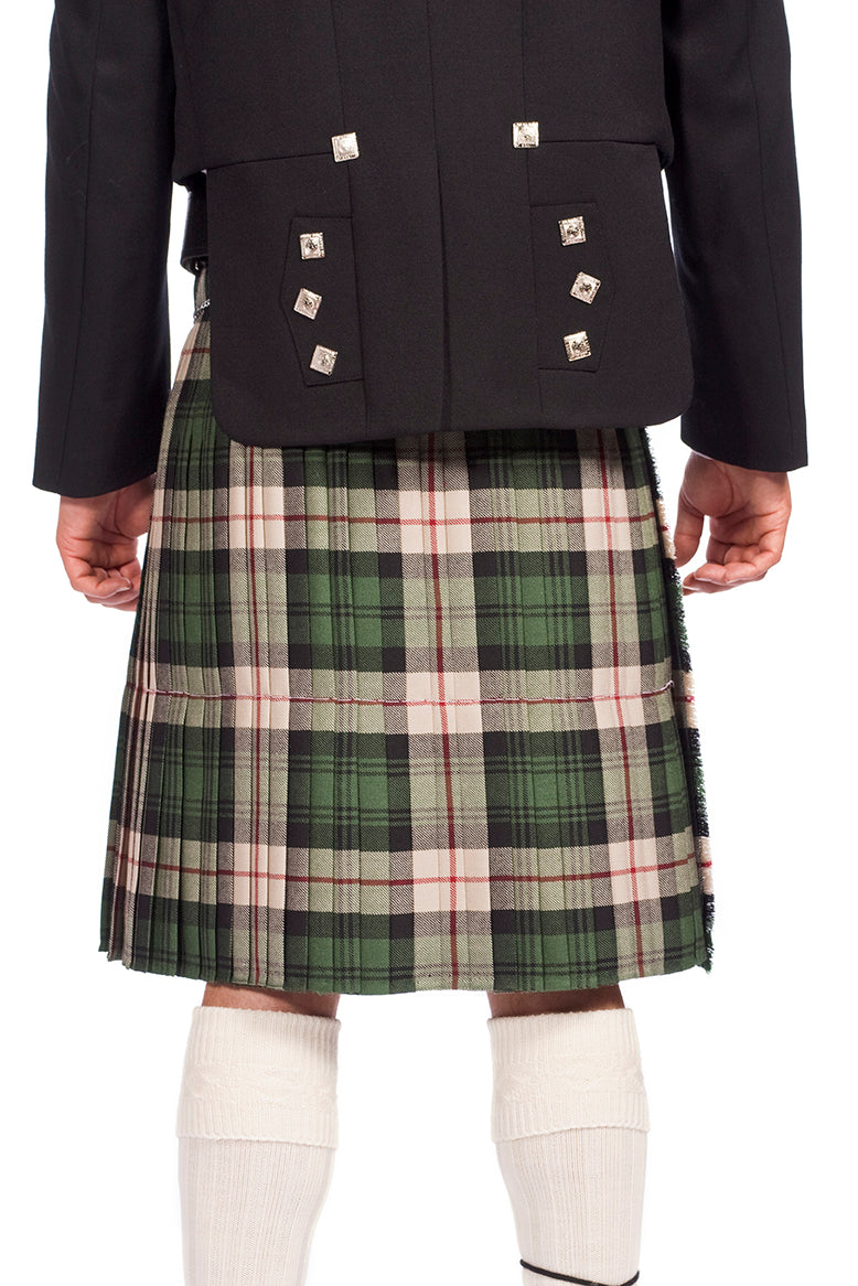 Economy Prince Charlie Jacket Outfit with 16oz 8 Yard Wool Kilt - Made to Order