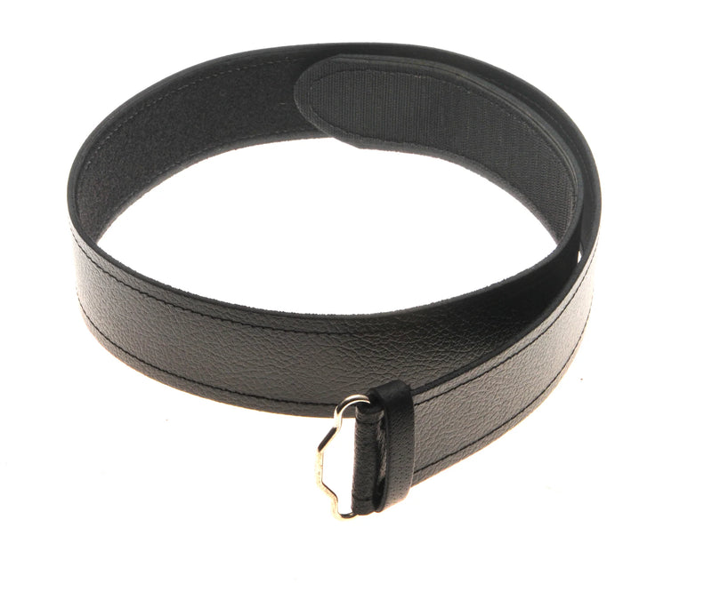 Plain Black Velcro Kilt Belt