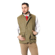 Mens Tweed Bodywarmer – Sage