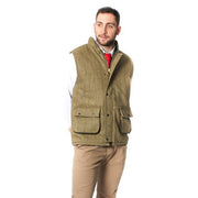 Mens Tweed Bodywarmer – Sage