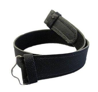 Childrens Black Kilt Belt - One Size | Scotland Kilt Co