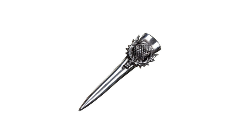 Large Thistle and Sword Pewter Kilt Pin